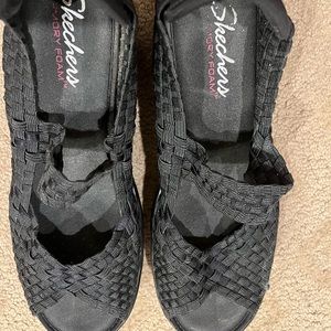 Sketchers platform summer shoes size 8